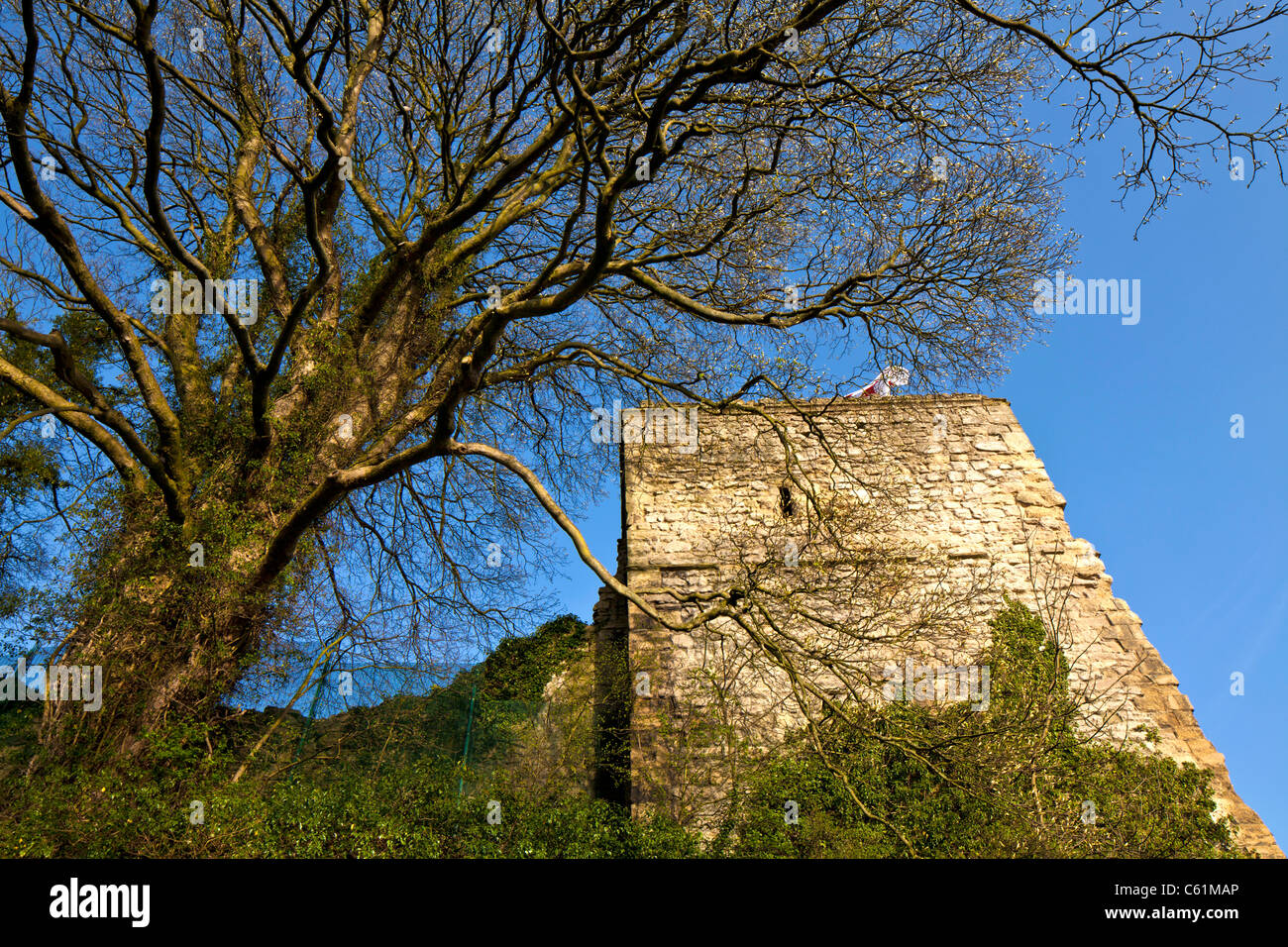Pickering Castle, North Yorkshire. Stock Photo