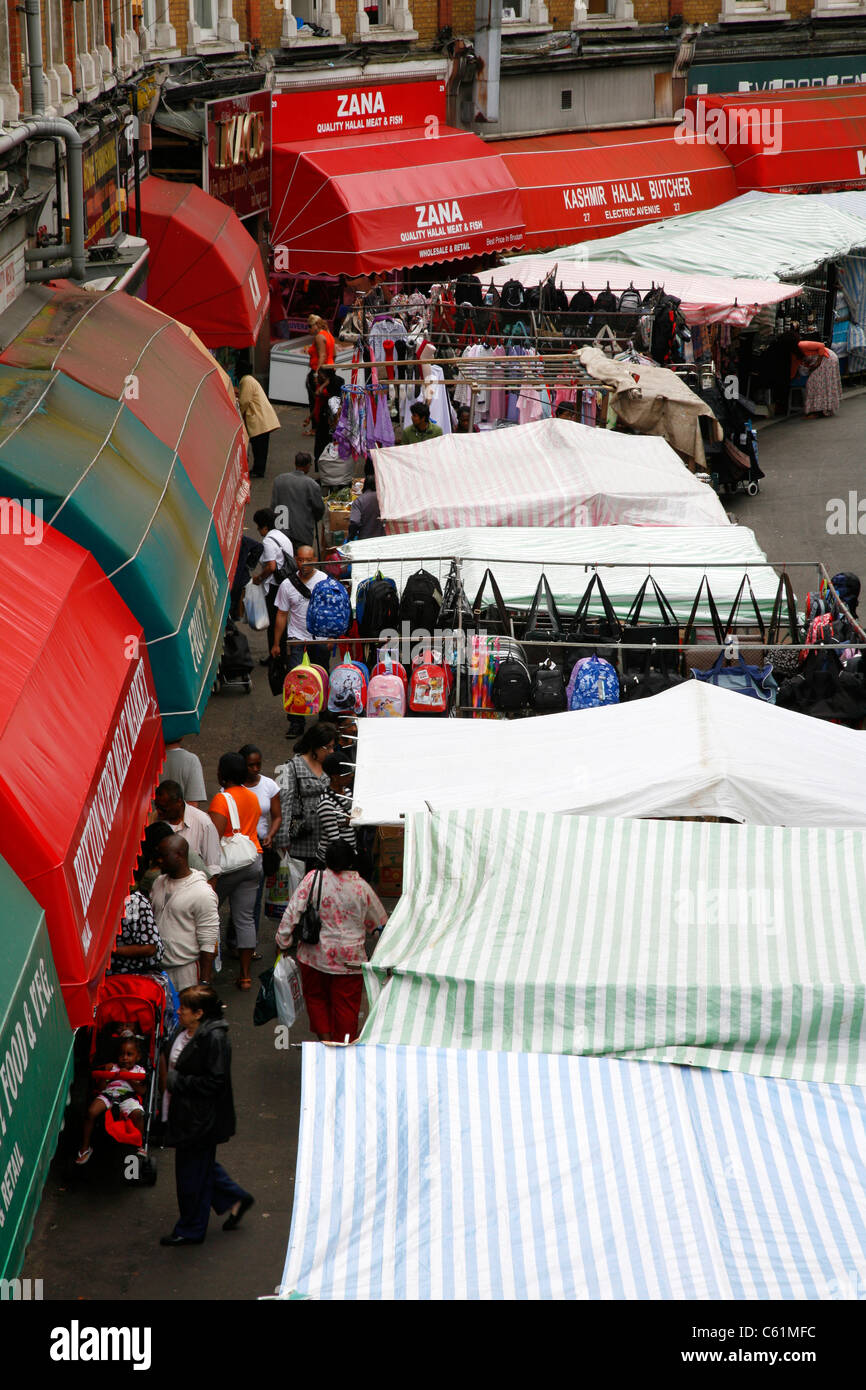 Brixton Market on Electric Avenue, Brixton, London, UK Stock Photo Alamy
