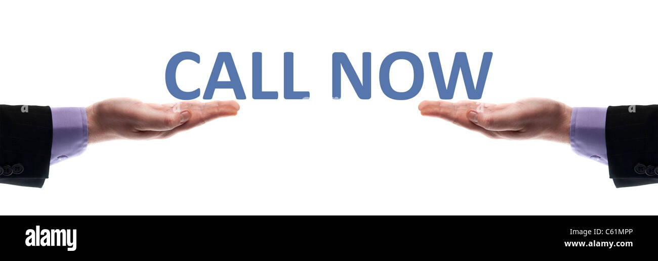 Call now word Stock Photo Alamy
