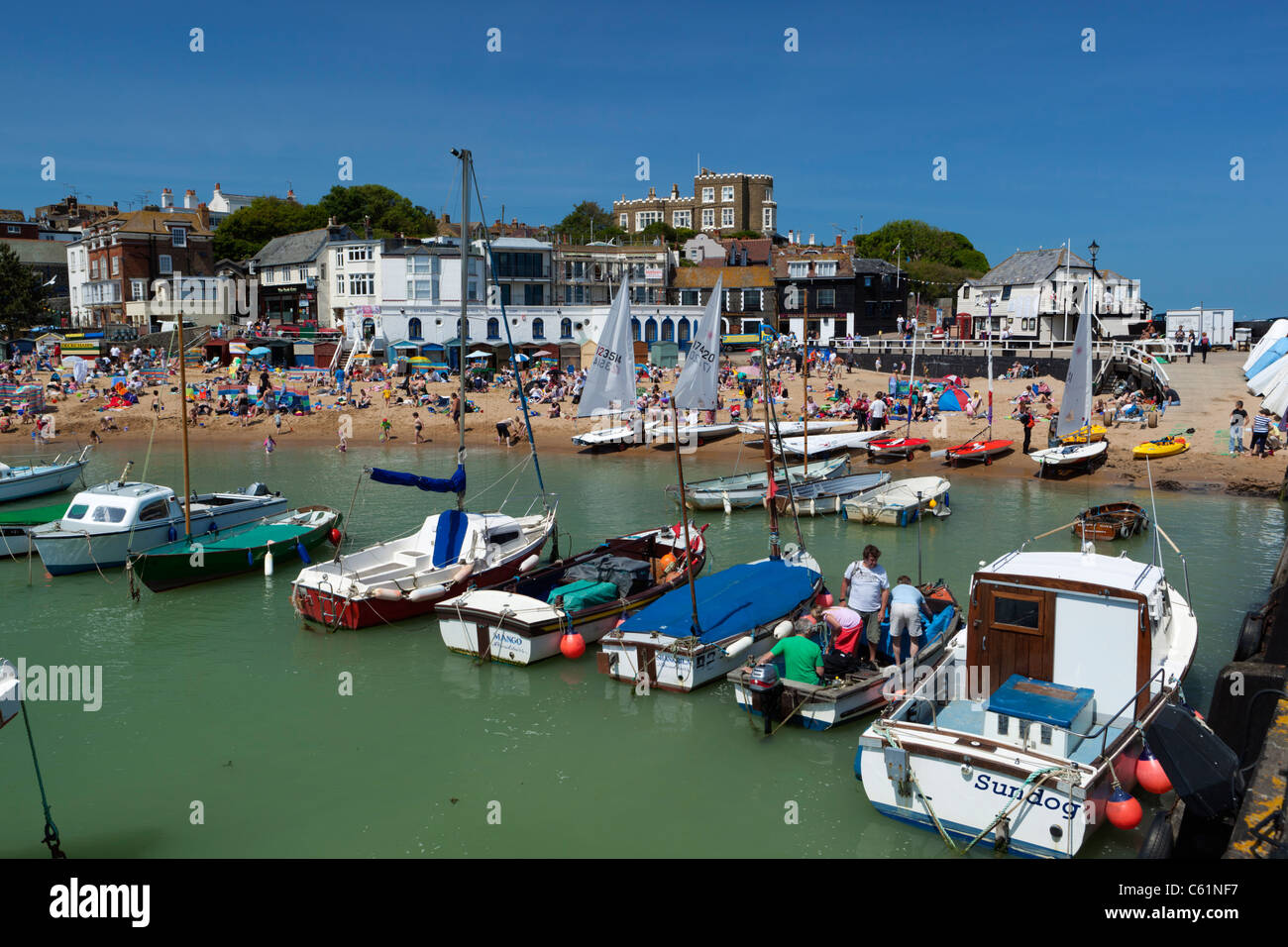 Broadstairs beach and harbour, hires stock photography and images Alamy