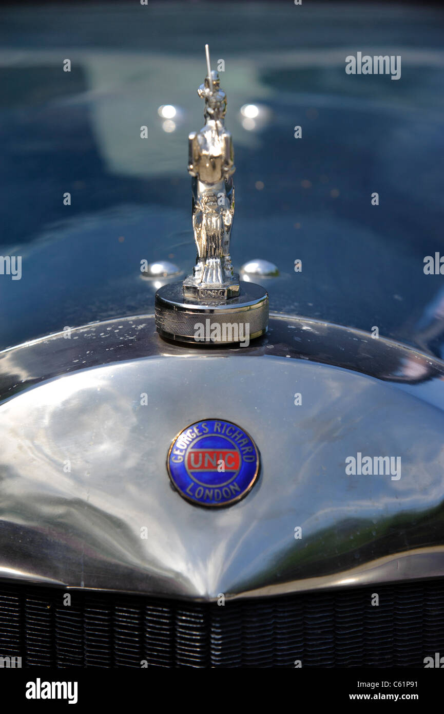 Oldtimer rally in Germany for at least 80 years old antique cars with Unic, built at year 1924 Stock Photo