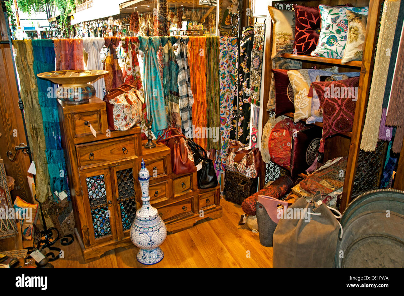 Fethiye Turkey Turkish Market Bazaar Bazaar Carpets Fashion  design Stock Photo