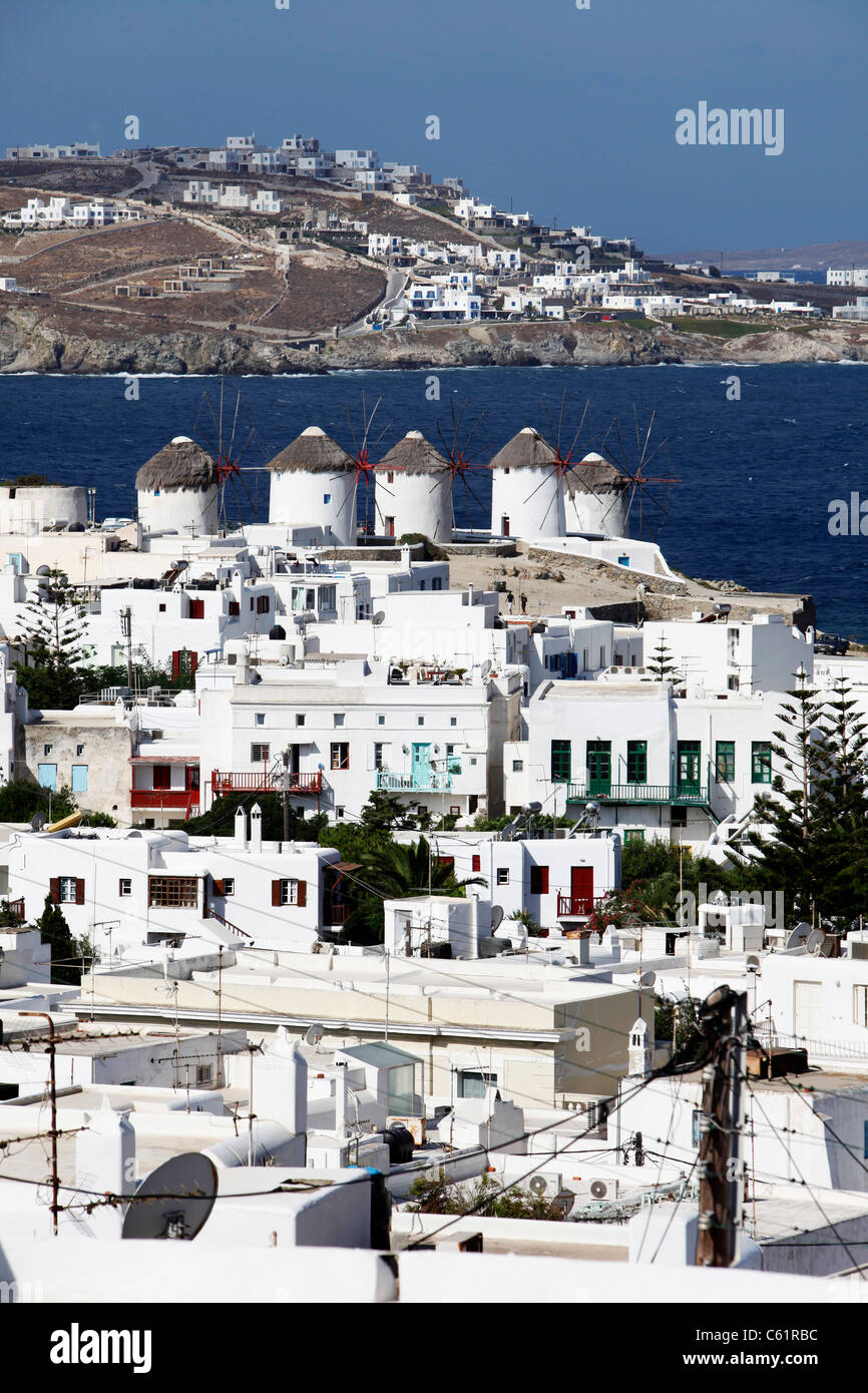 Mykonos Windmill Skyline Hi Res Stock Photography And Images Alamy