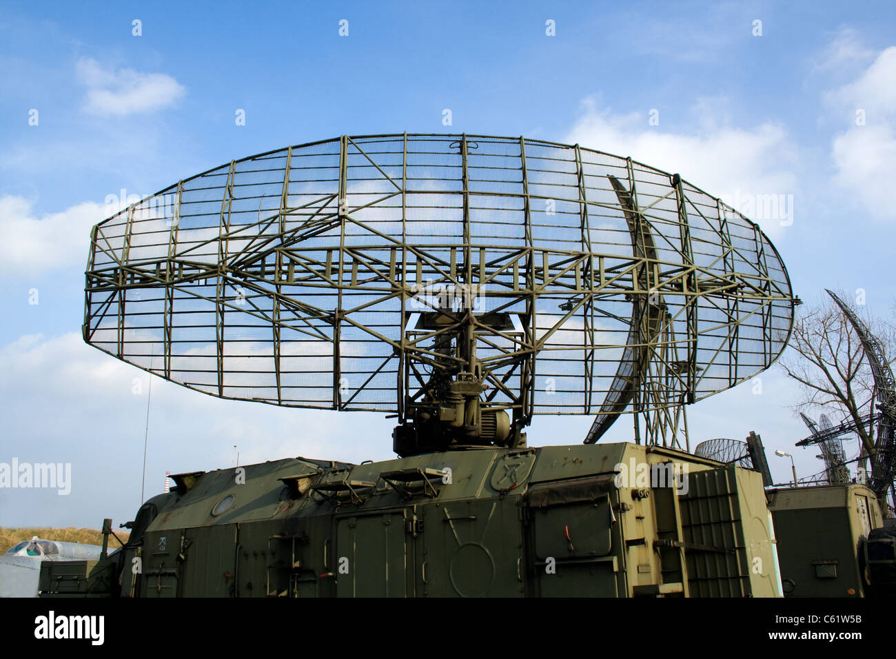 Military radar station Stock Photo Alamy