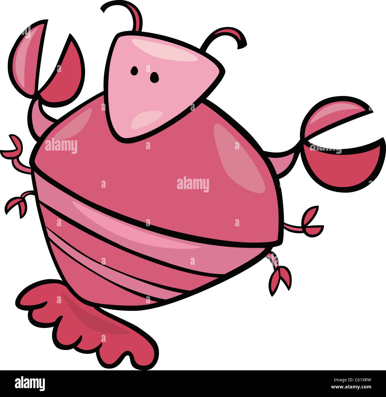 cartoon Illustration of cancer zodiac sign Stock Photo Alamy