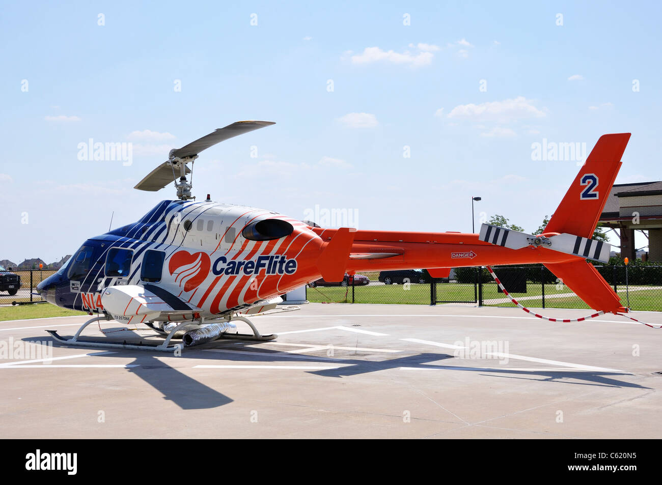 CareFlite, air medical transports, EMS helicopter, Frisco, Texas, USA