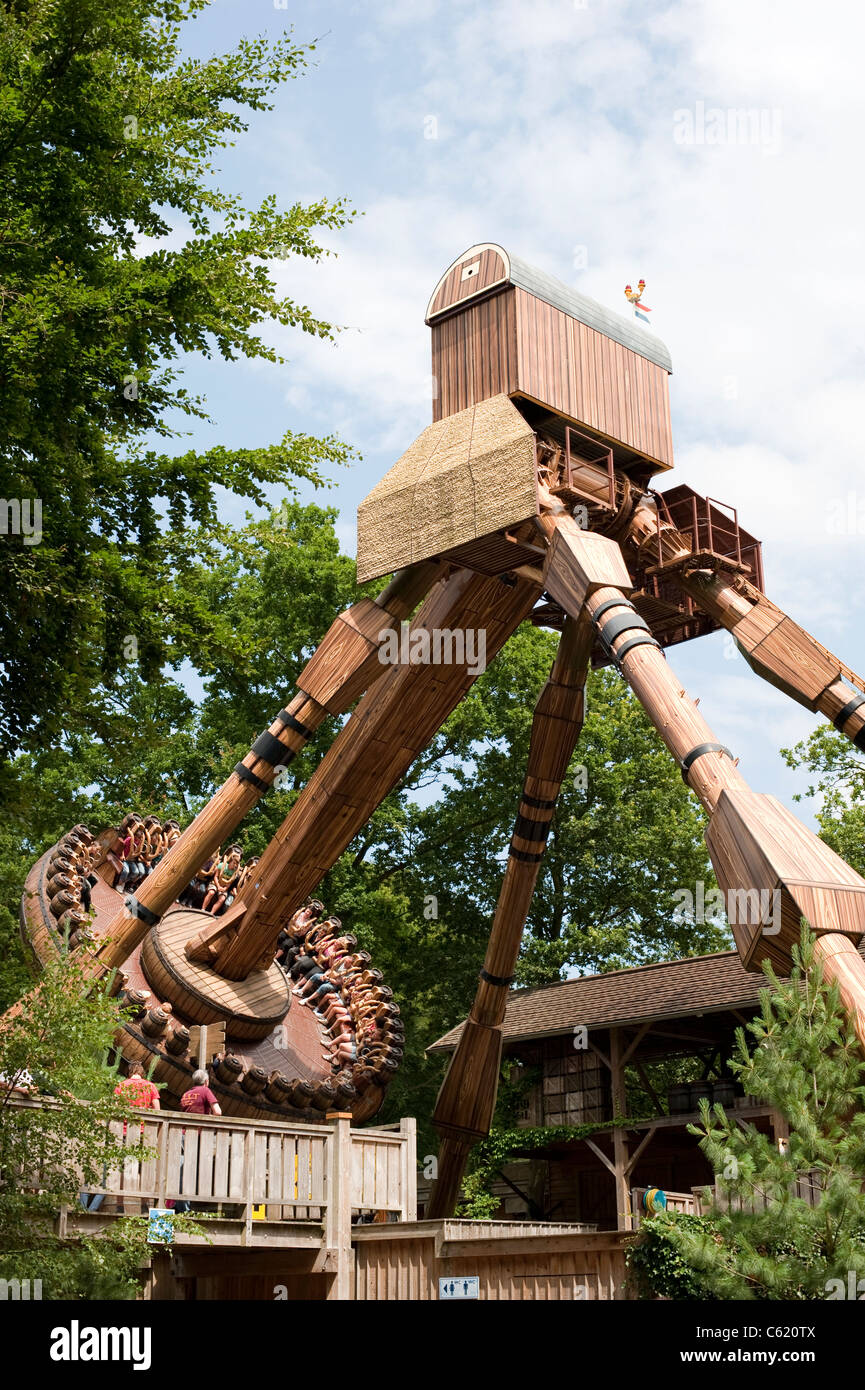 Theme Park Ride Wassenaar Nederland Netherlands Holland Stock Photo