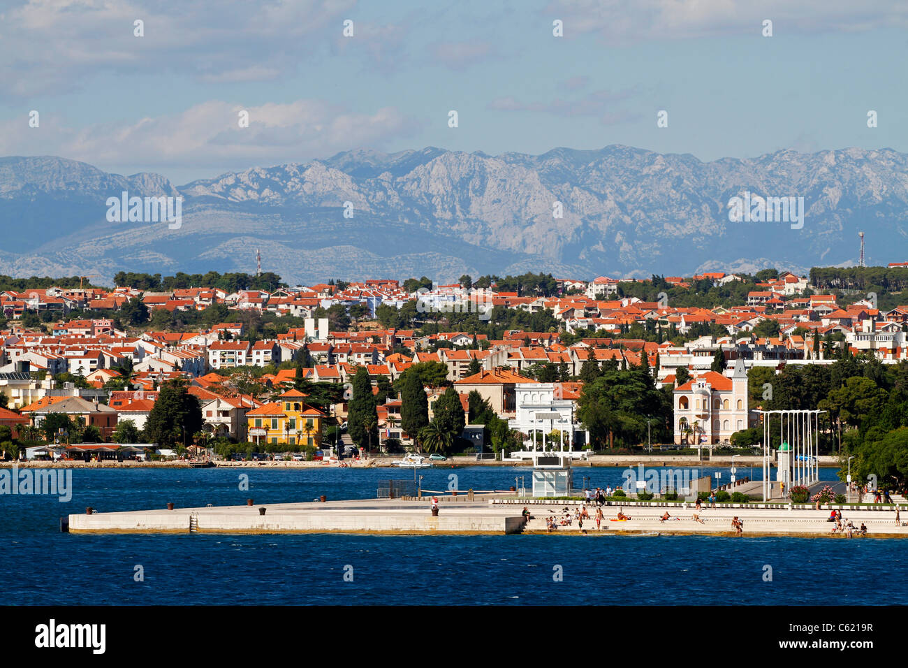 Sea Promenade, Zadar, Croatia Stock Photo