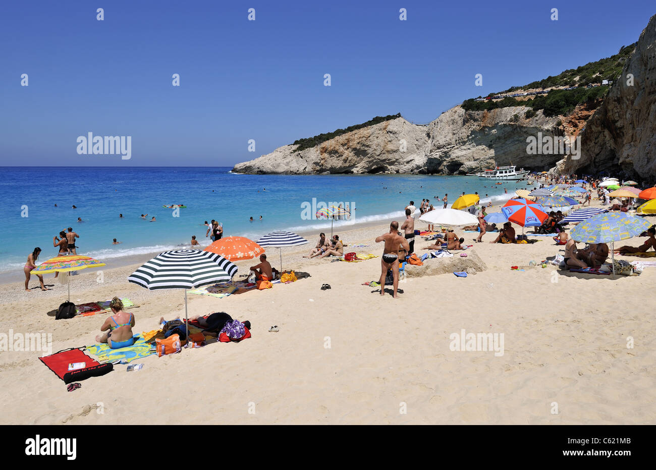 Porto Katsiki beach, Lefkada island, Greece Stock Photo