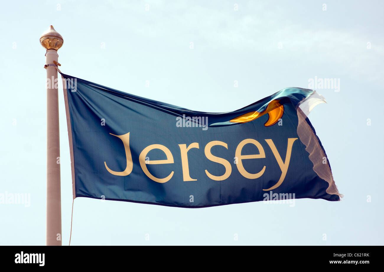 Jersey channel islands flag hi-res stock photography and images - Alamy