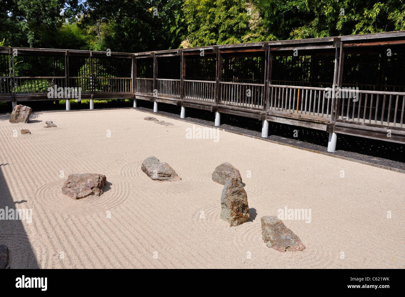 Zen Garden at Japanese Garden, Fort Worth, Texas, USA Stock Photo Alamy