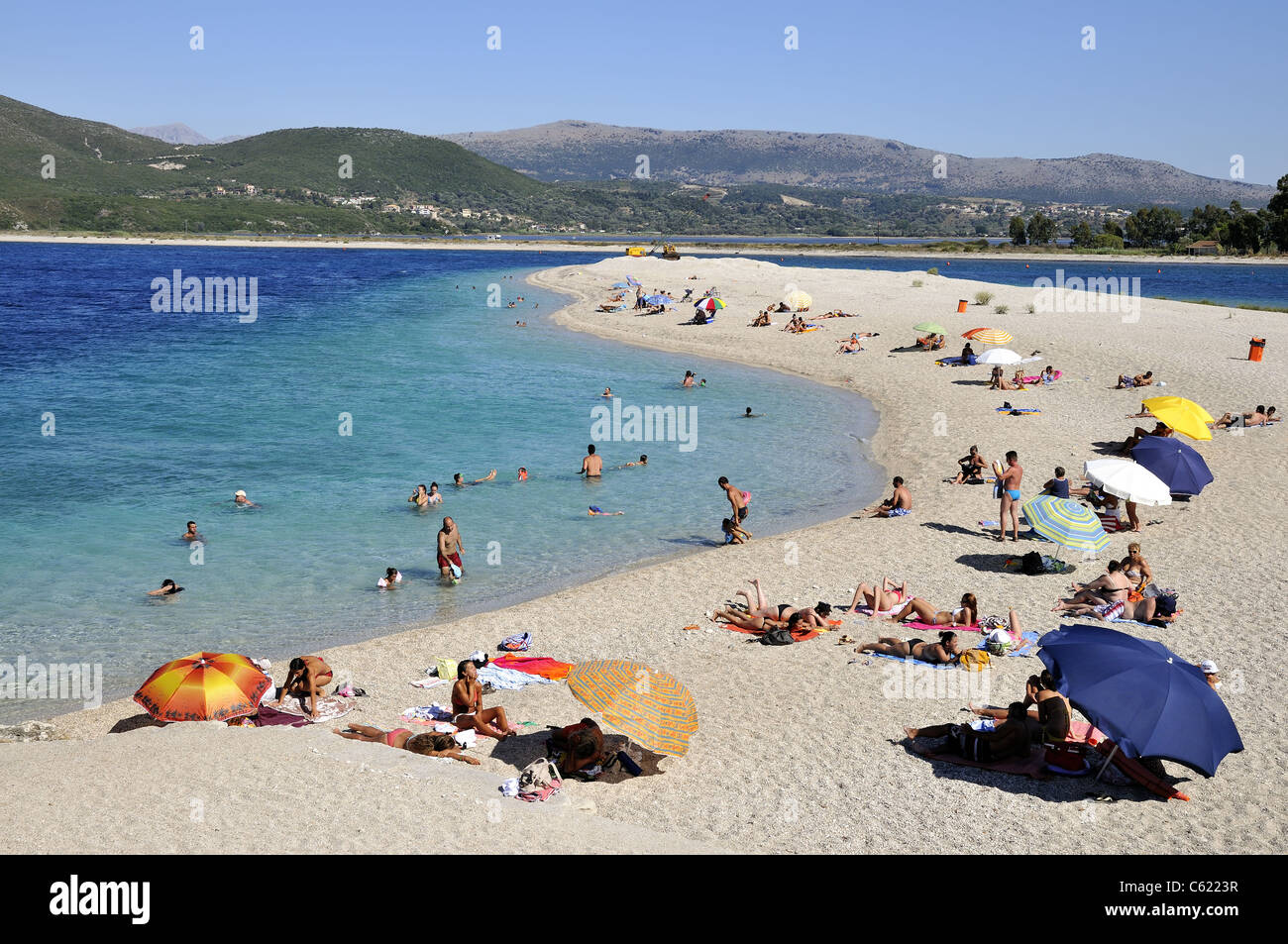 Ammoglossa beach, Lefkada island, Greece Stock Photo
