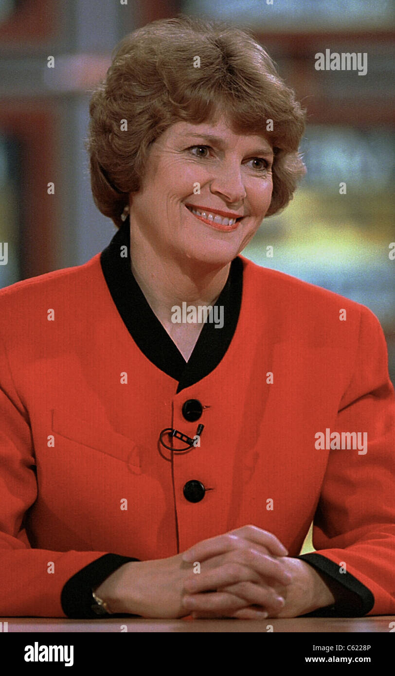New Hampshire Governor Jeanne Shaheen on NBC's 'Meet the Press' February 2, 1997 in Washington, DC Stock Photo