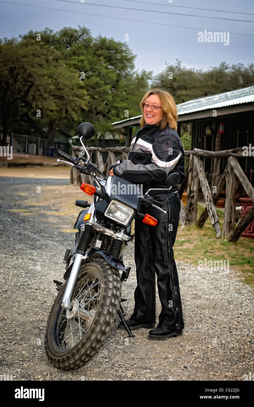 Biker lady hi-res stock photography and images - Alamy