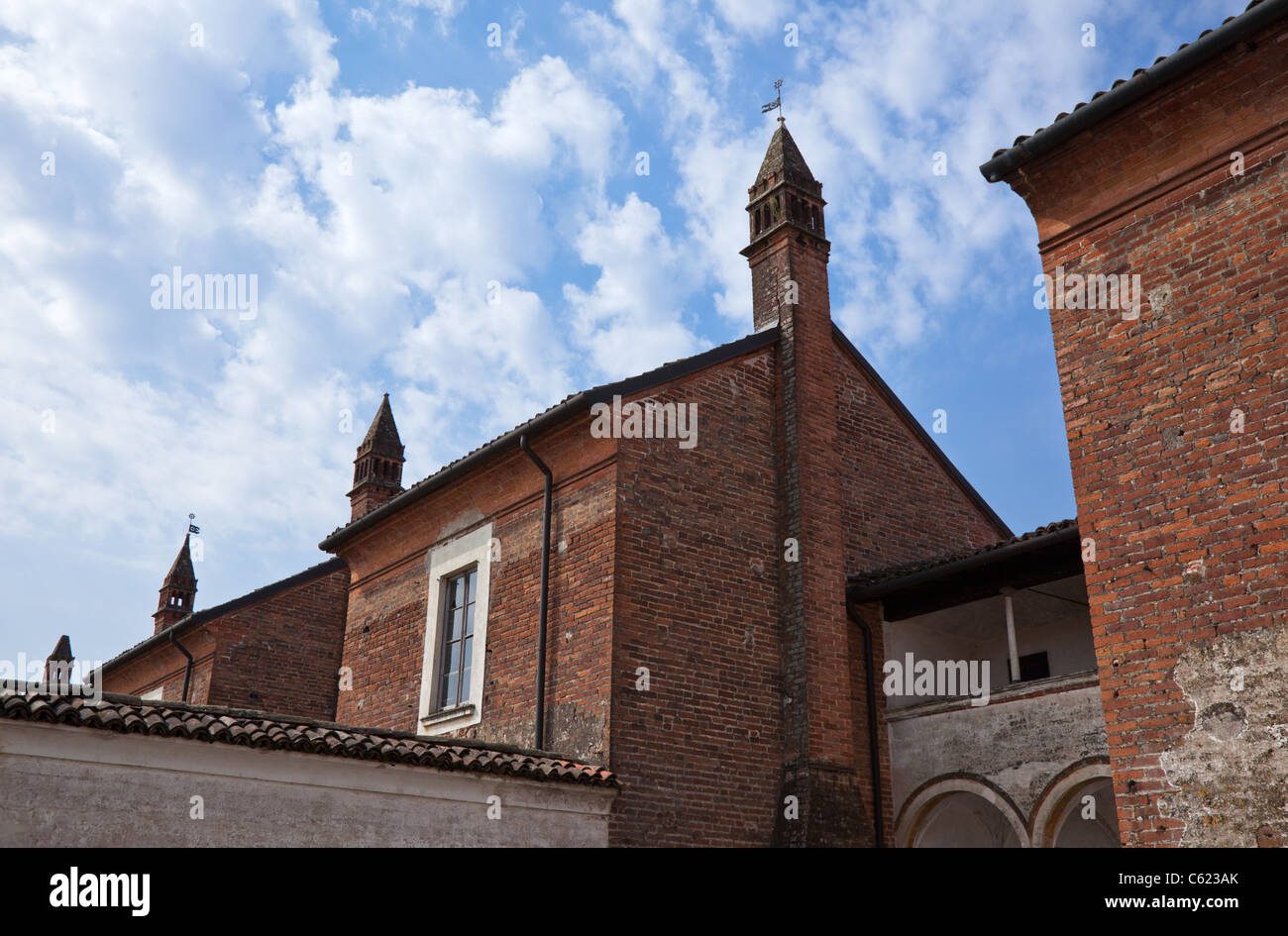 Italy, Pavia, La Certosa, the Carthusian monks cells Stock Photo