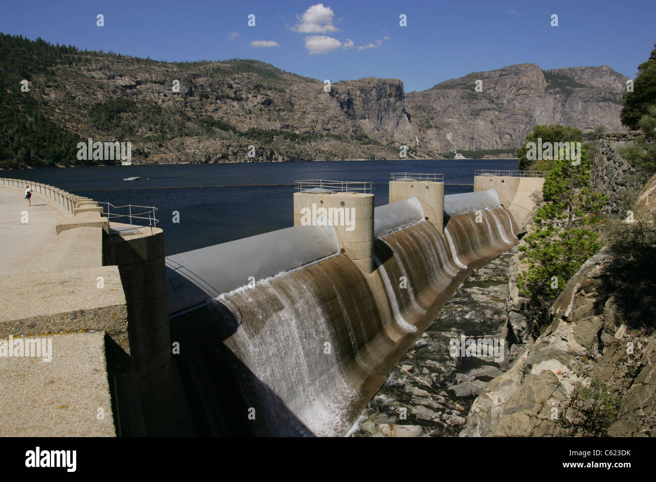 O'Shaughnessy Dam in Yosemite National Park, Calif Stock Photo - Alamy