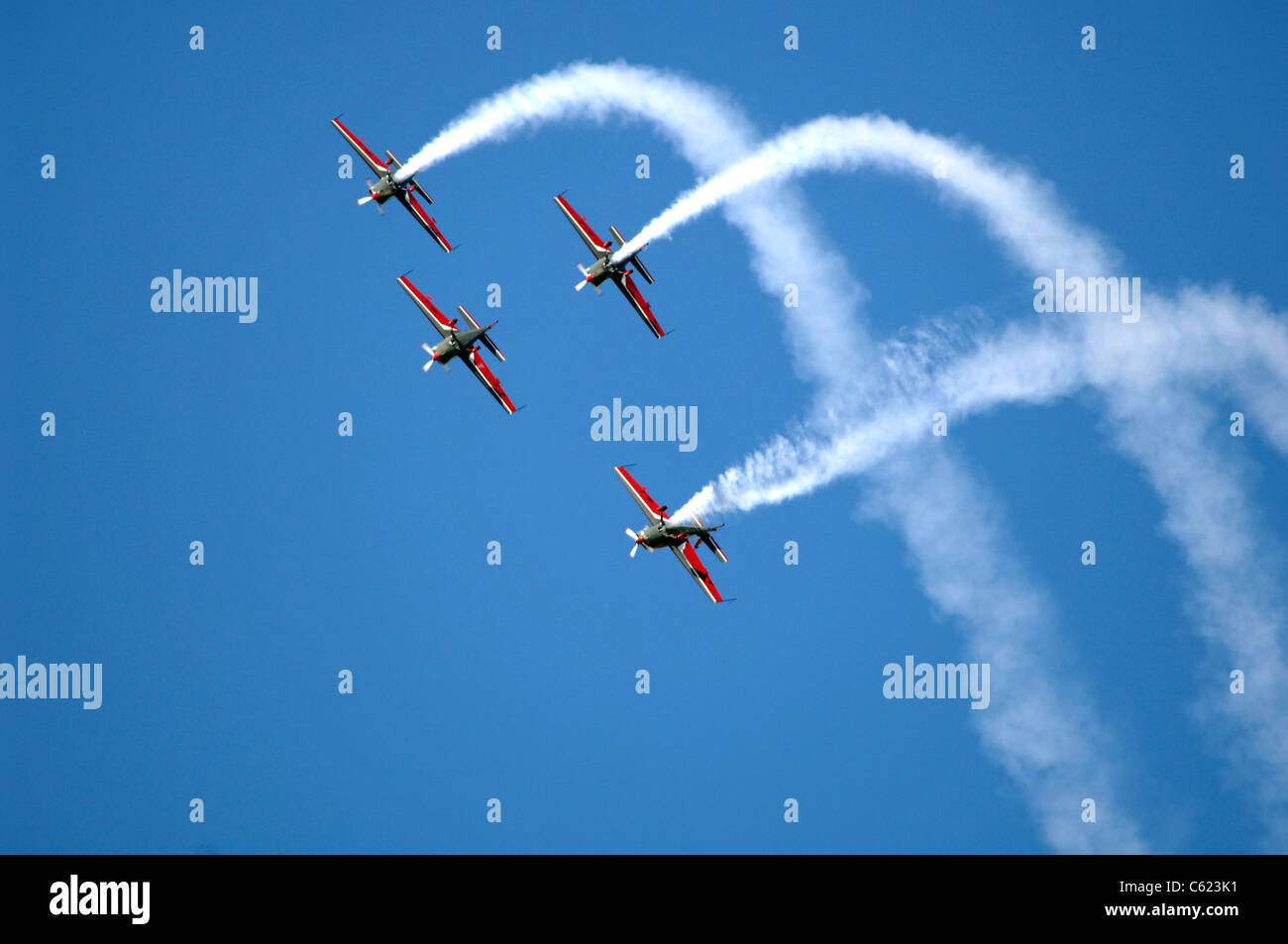 acrobatic show military Stock Photo
