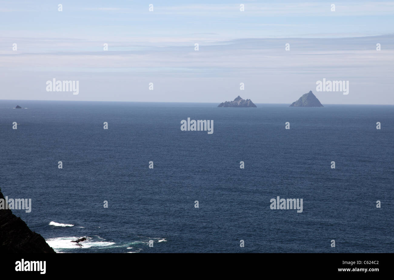 The Skelligs, UNESCO World Heritage Site; home to to 5th century monks Stock Photo
