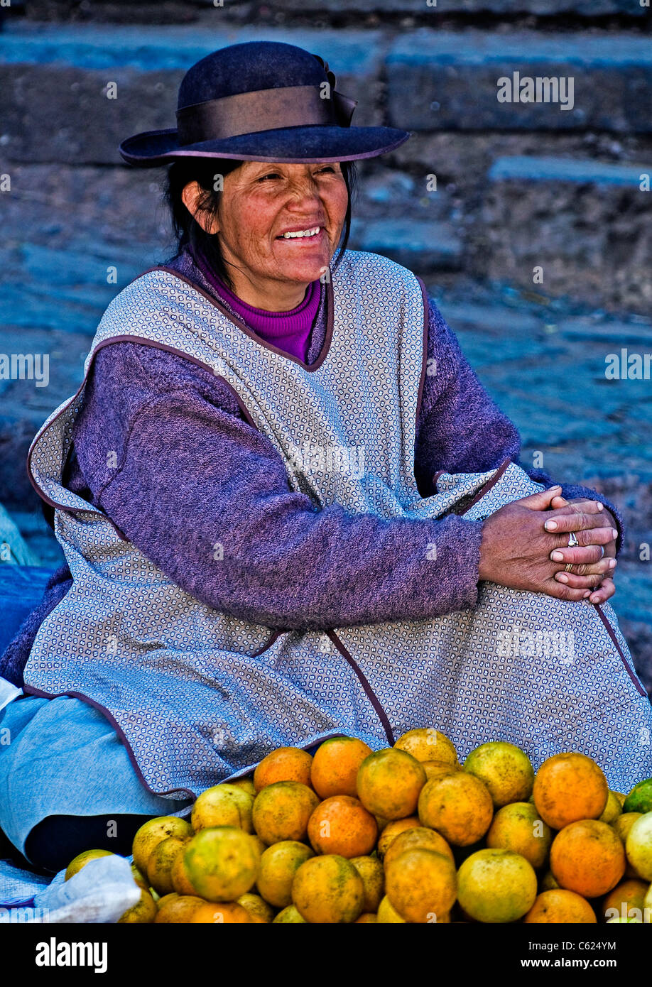 Peruvian women in a market in Cusco Peru Stock Photo Alamy