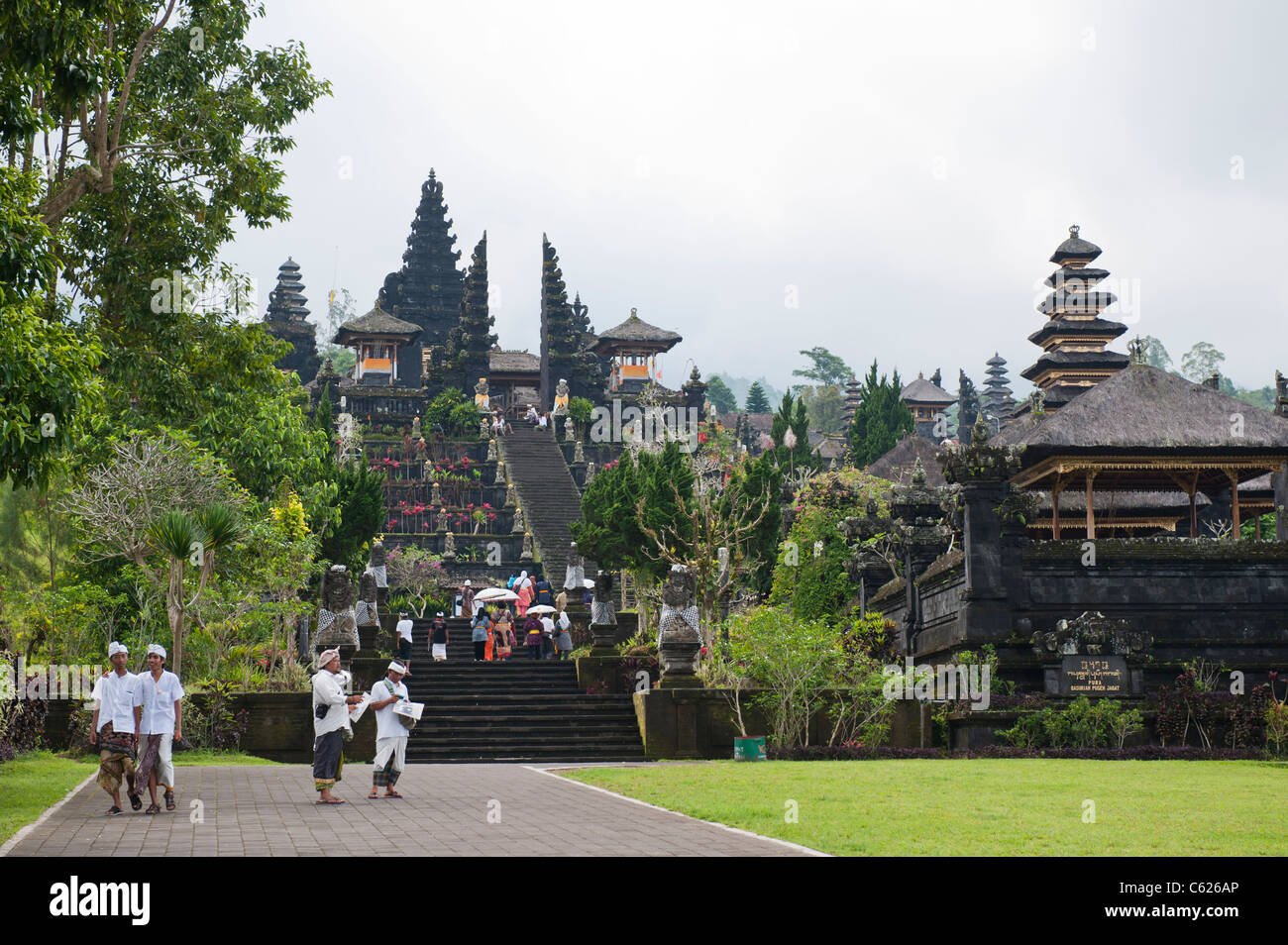 Main Entrance in The Mother Temple of Besakih, Bali Stock Photo