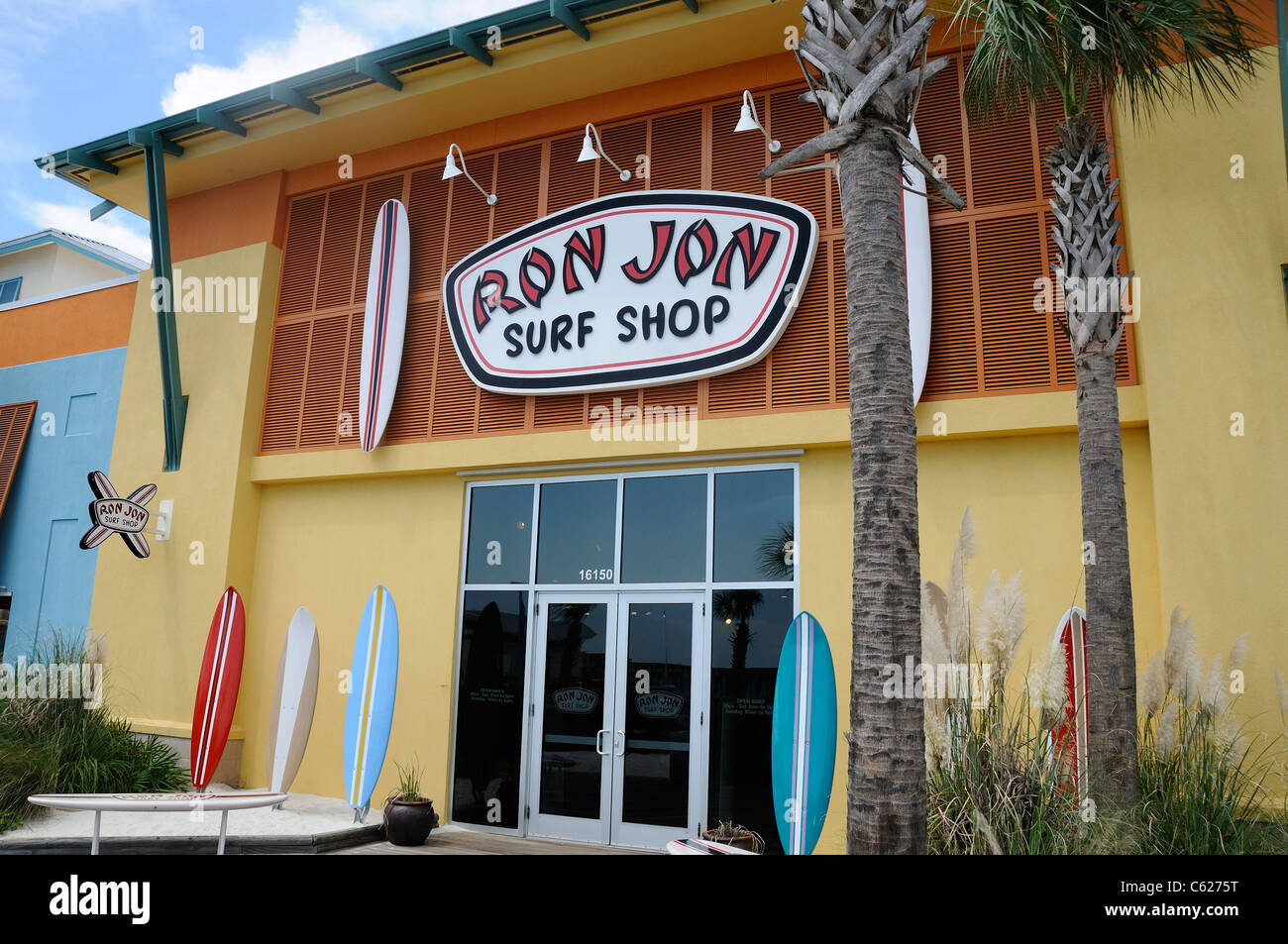 A photograph of the Ron Jon Surf Shop. Stock Photo
