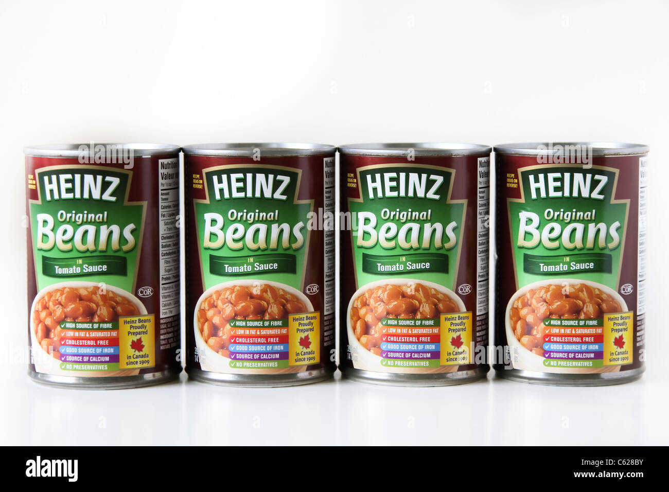 heinz baked beans can tomato source Stock Photo