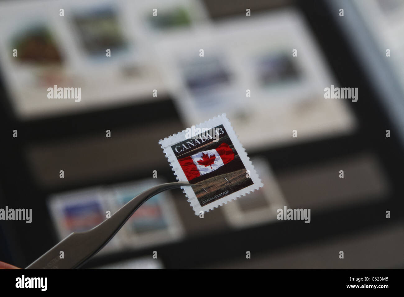 Canadian Canada postage stamp Stock Photo Alamy