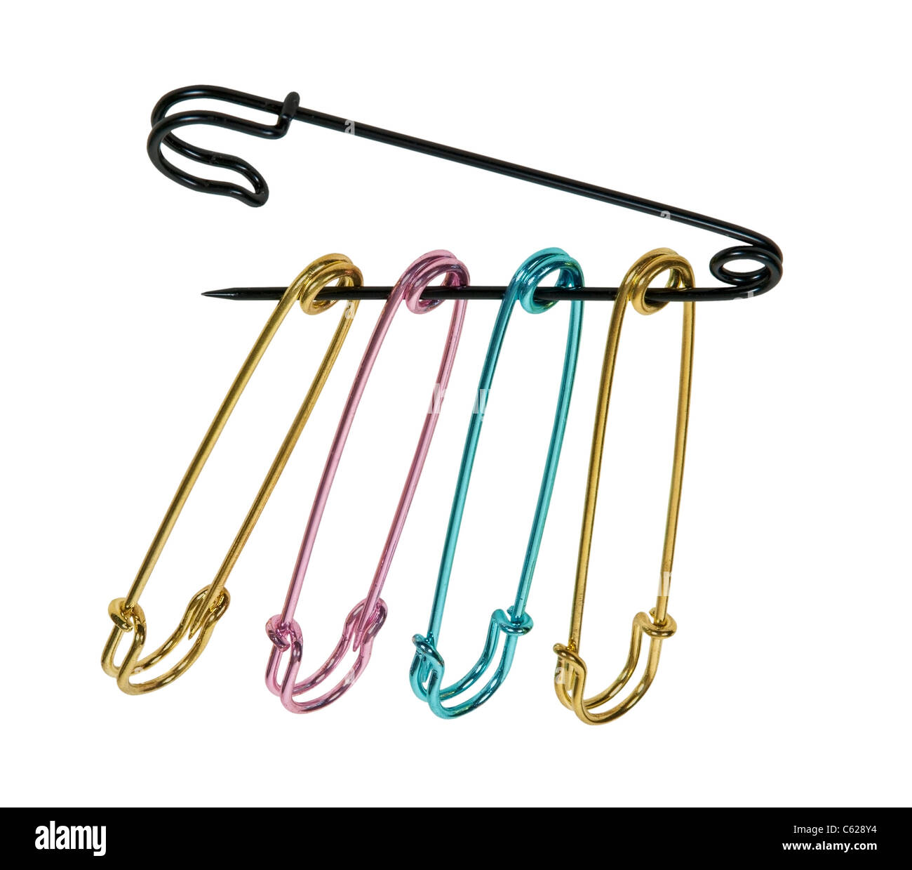 Large decorative safety pins best sale