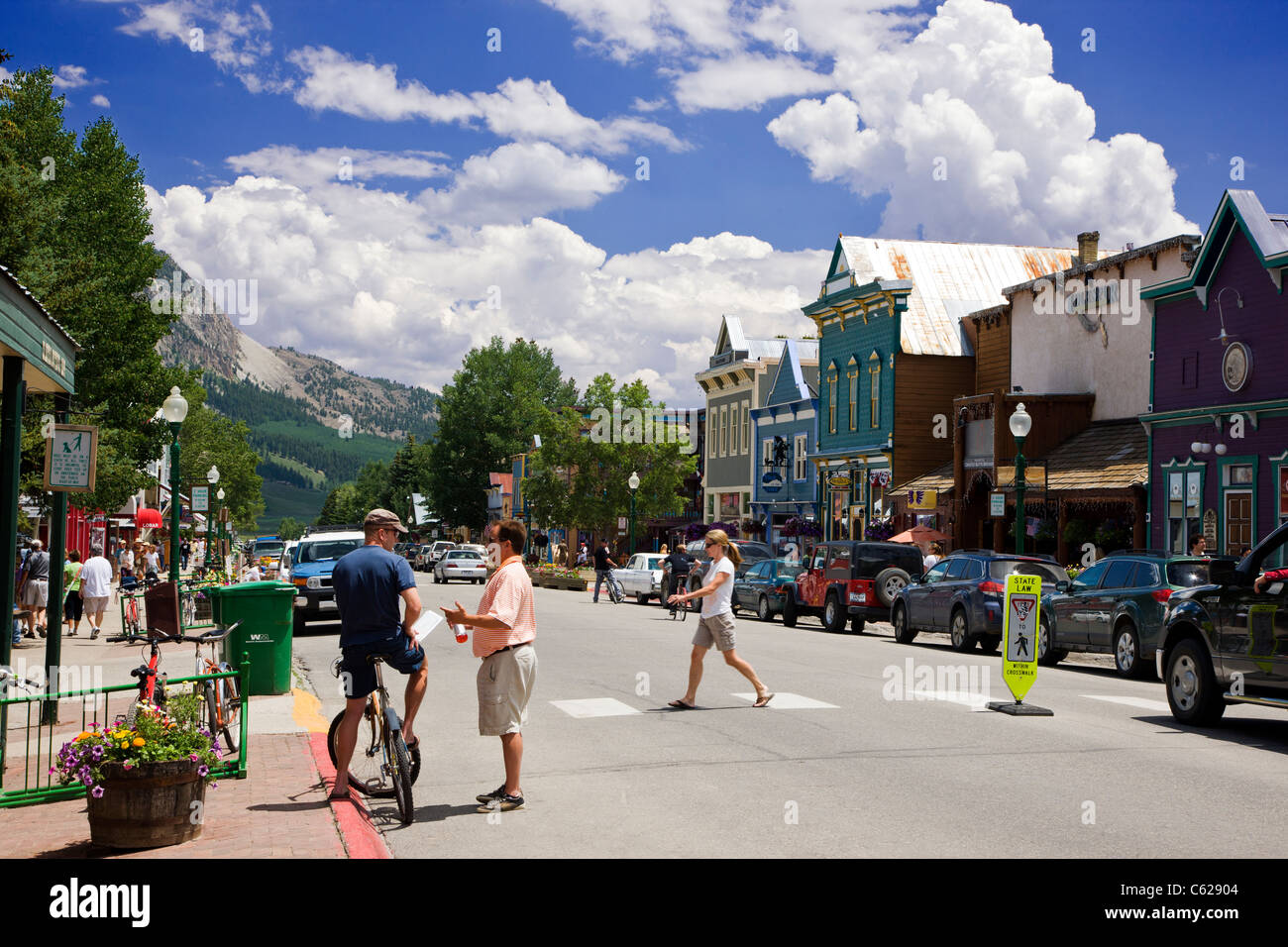 Crested Butte, Colorado is a vacation resort town located in the Rocky