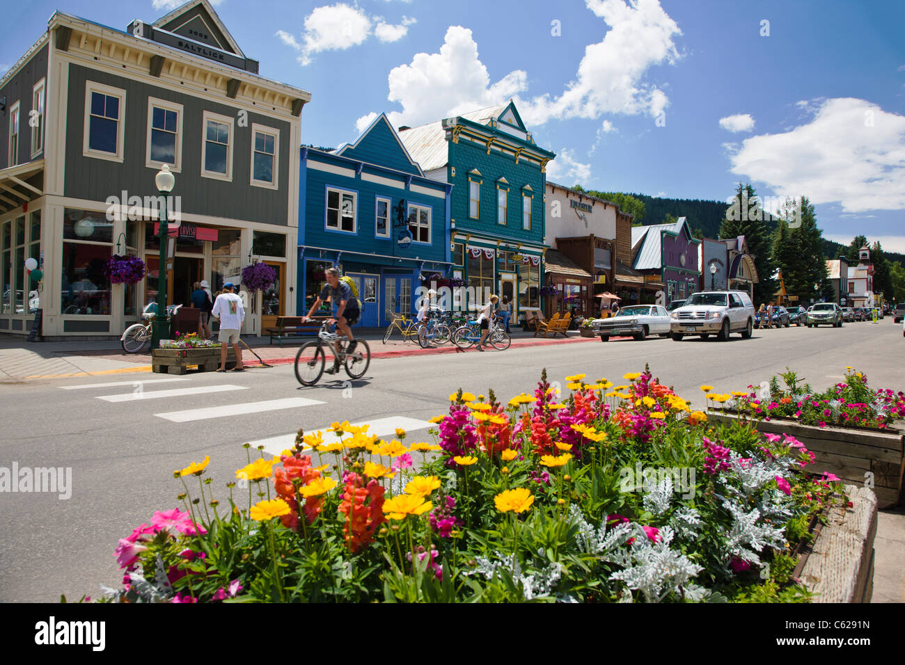 Crested Butte, Colorado is a vacation resort town located in the Rocky