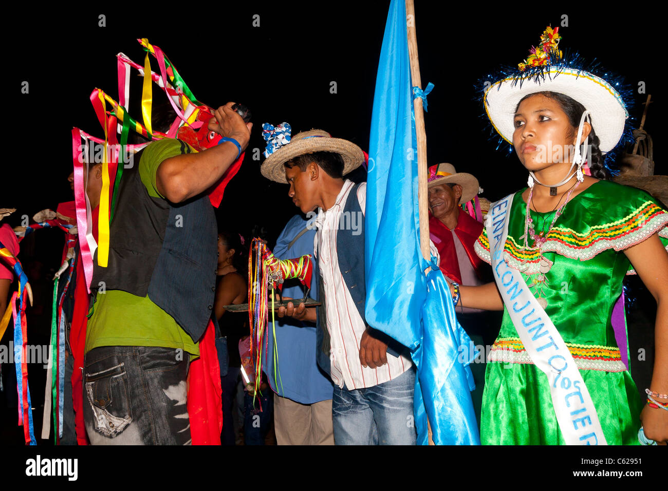Ichapekene Piesta festival in San Ignacio de Moxos, the biggest festival in the bolivian lowlands Stock Photo