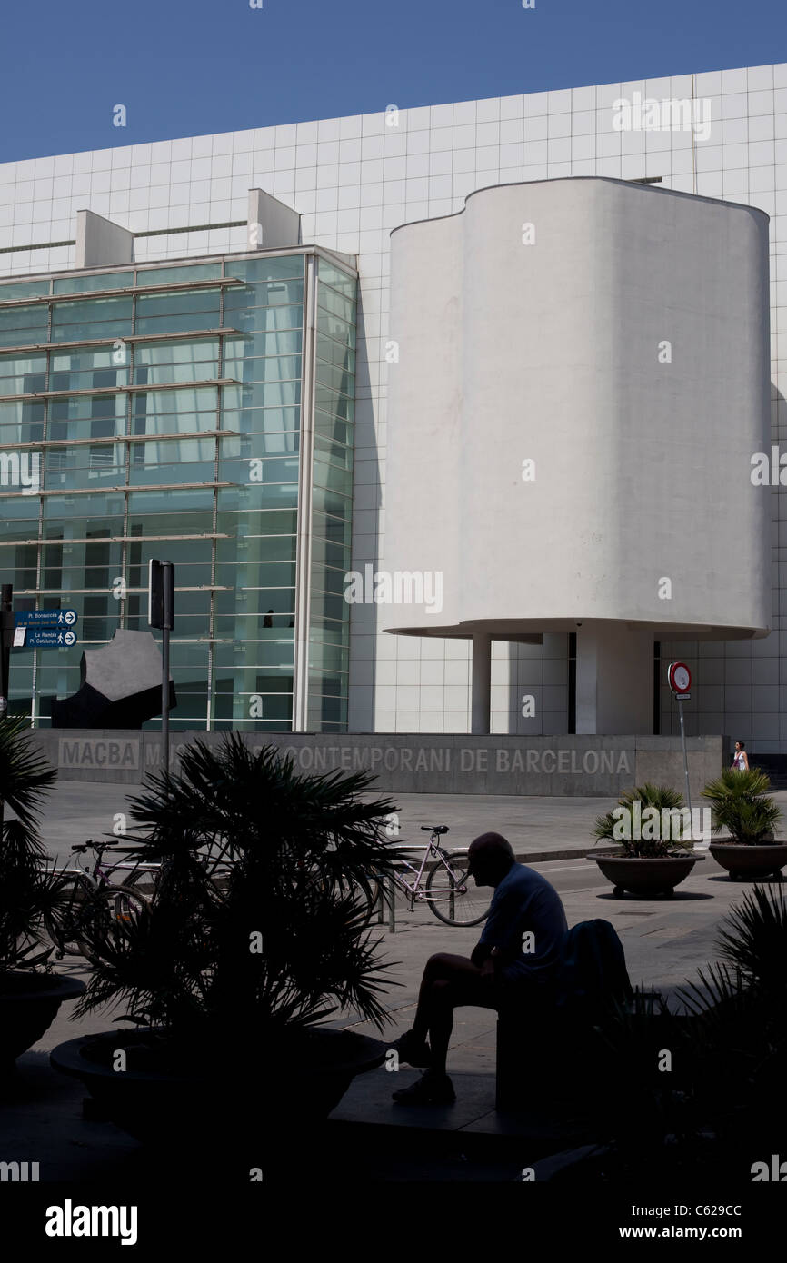 Museu D'Art Contemporani de Barcelona Stock Photo