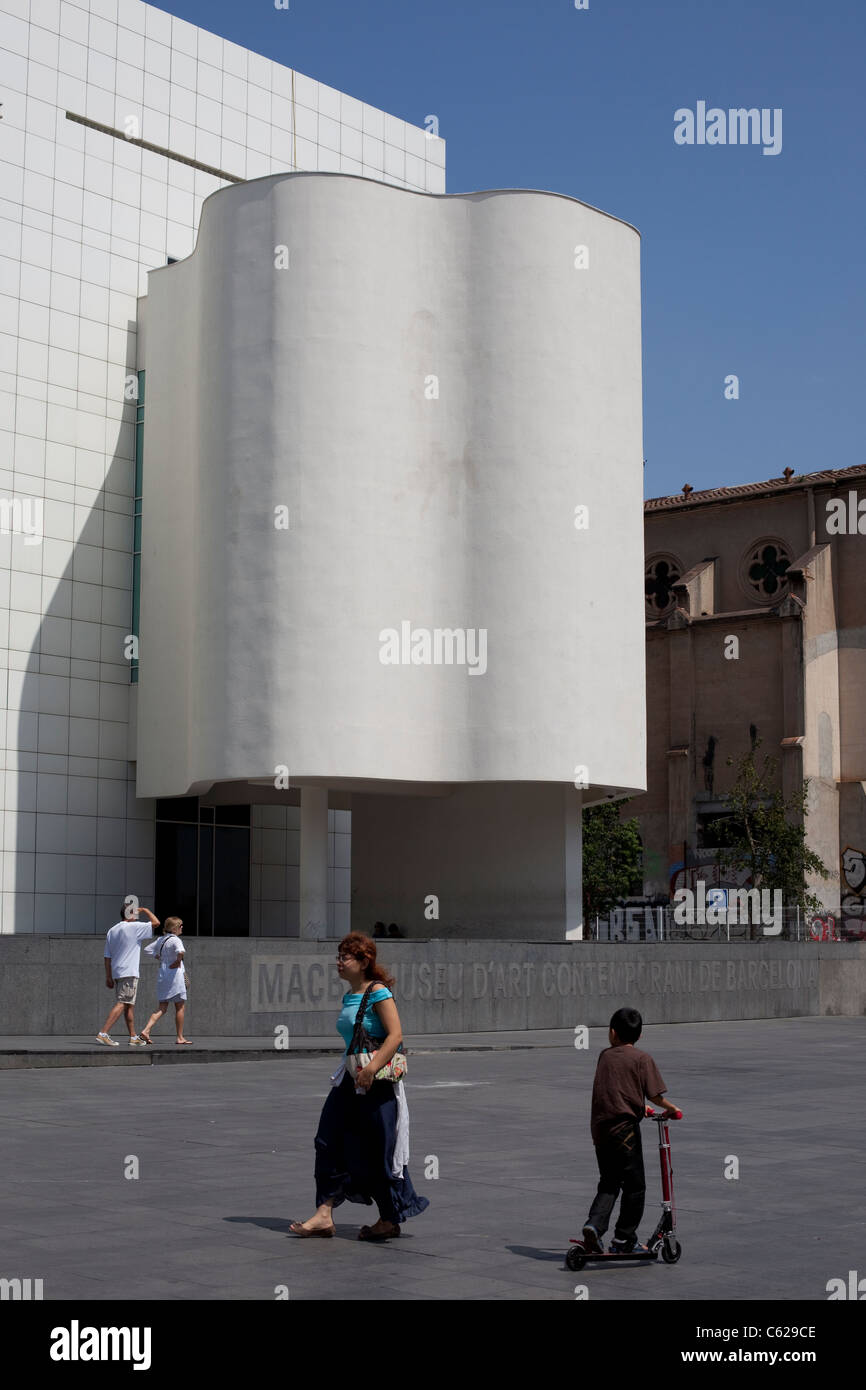 Museu D'Art Contemporani de Barcelona Stock Photo