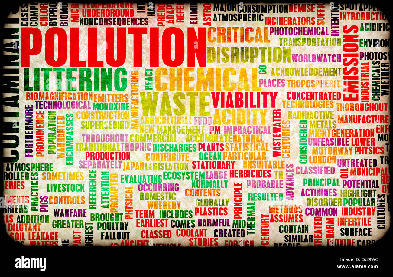 Pollution and Littering Global Problem as art Stock Photo Alamy