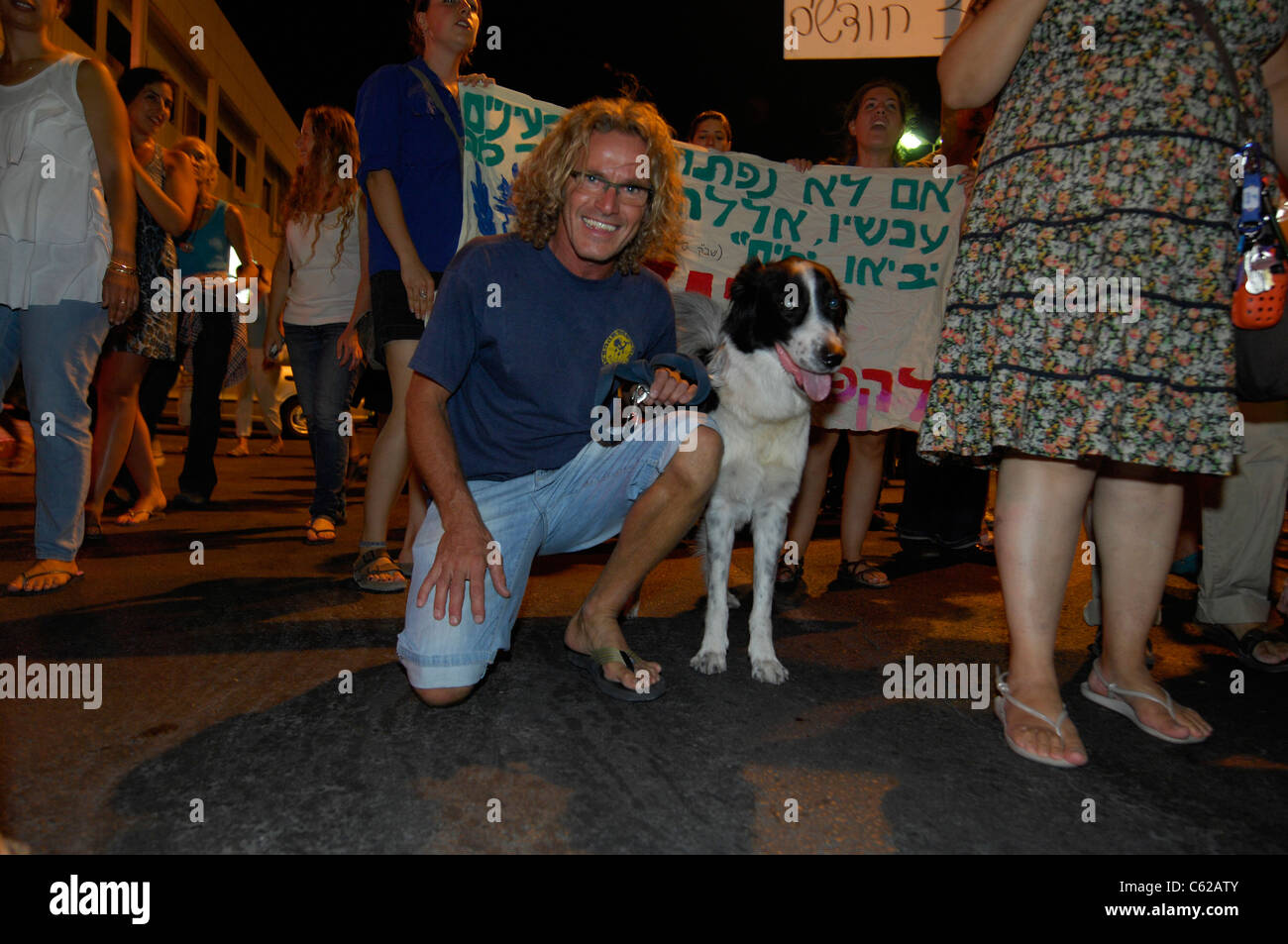 Protest March in Eilat Israel Denouncing the Cost of Living in the