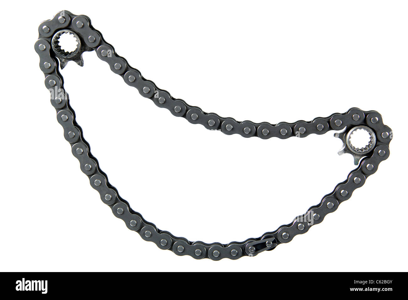 Chain drive, isolated on a white background Stock Photo Alamy