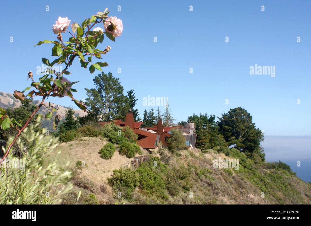Cliff side Suites at the Post Ranch Inn in Big Sur, California Stock ...