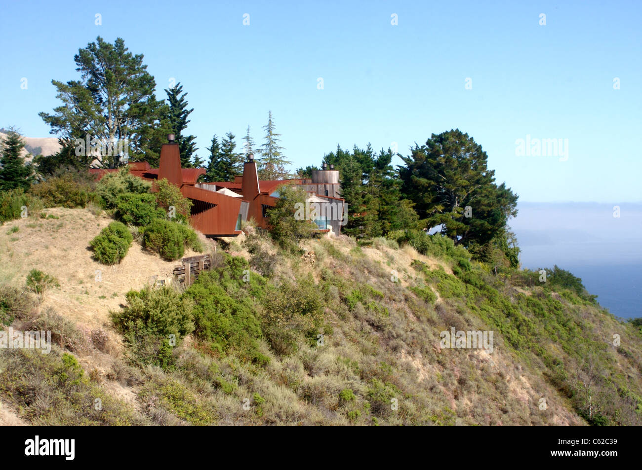 Cliff side Suites at the Post Ranch Inn in Big Sur, California Stock ...