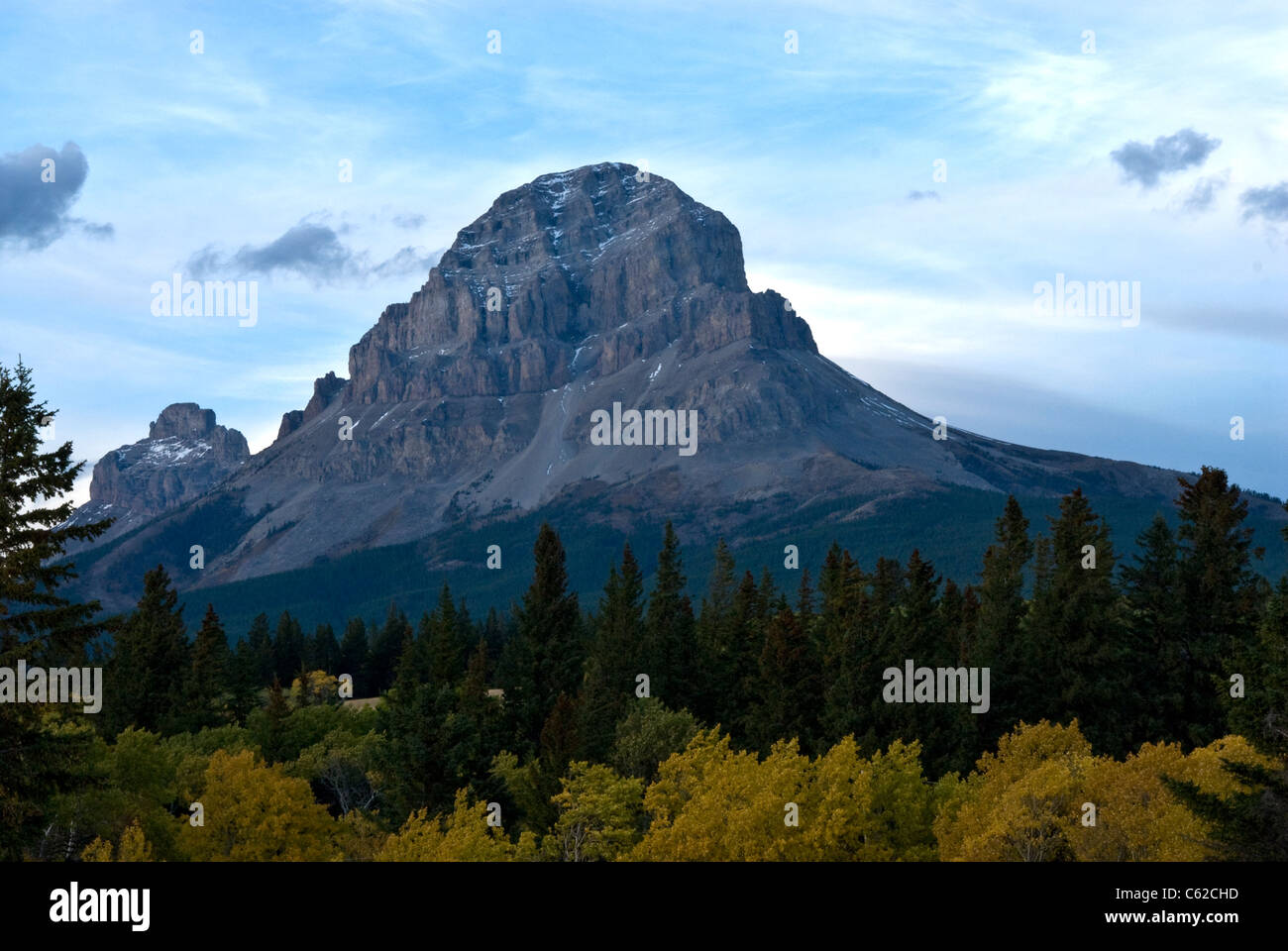 Crowsnest Mountain, Alberta. Canada Stock Photo Alamy