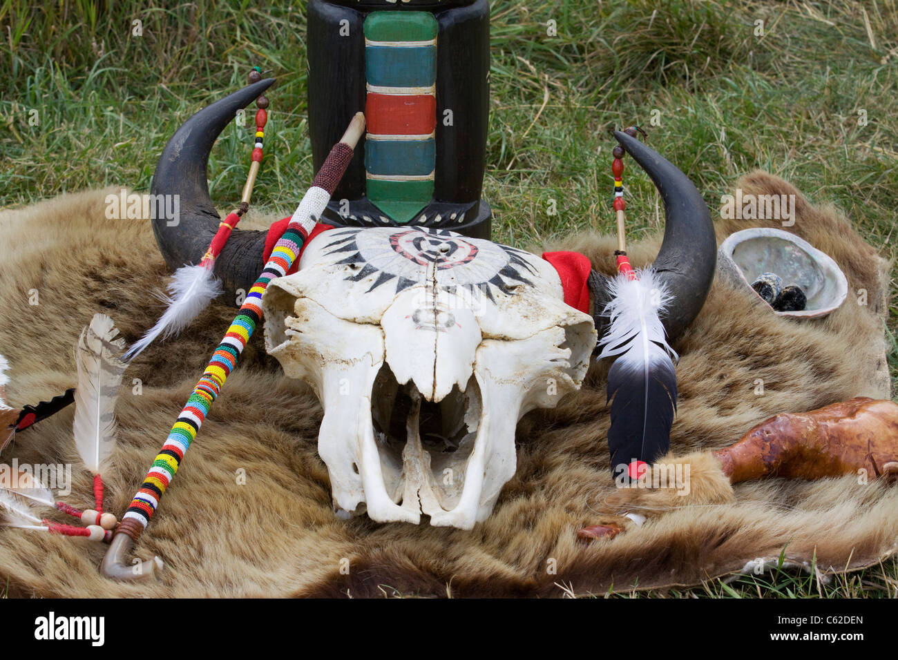 Buffalo Bone Totempole