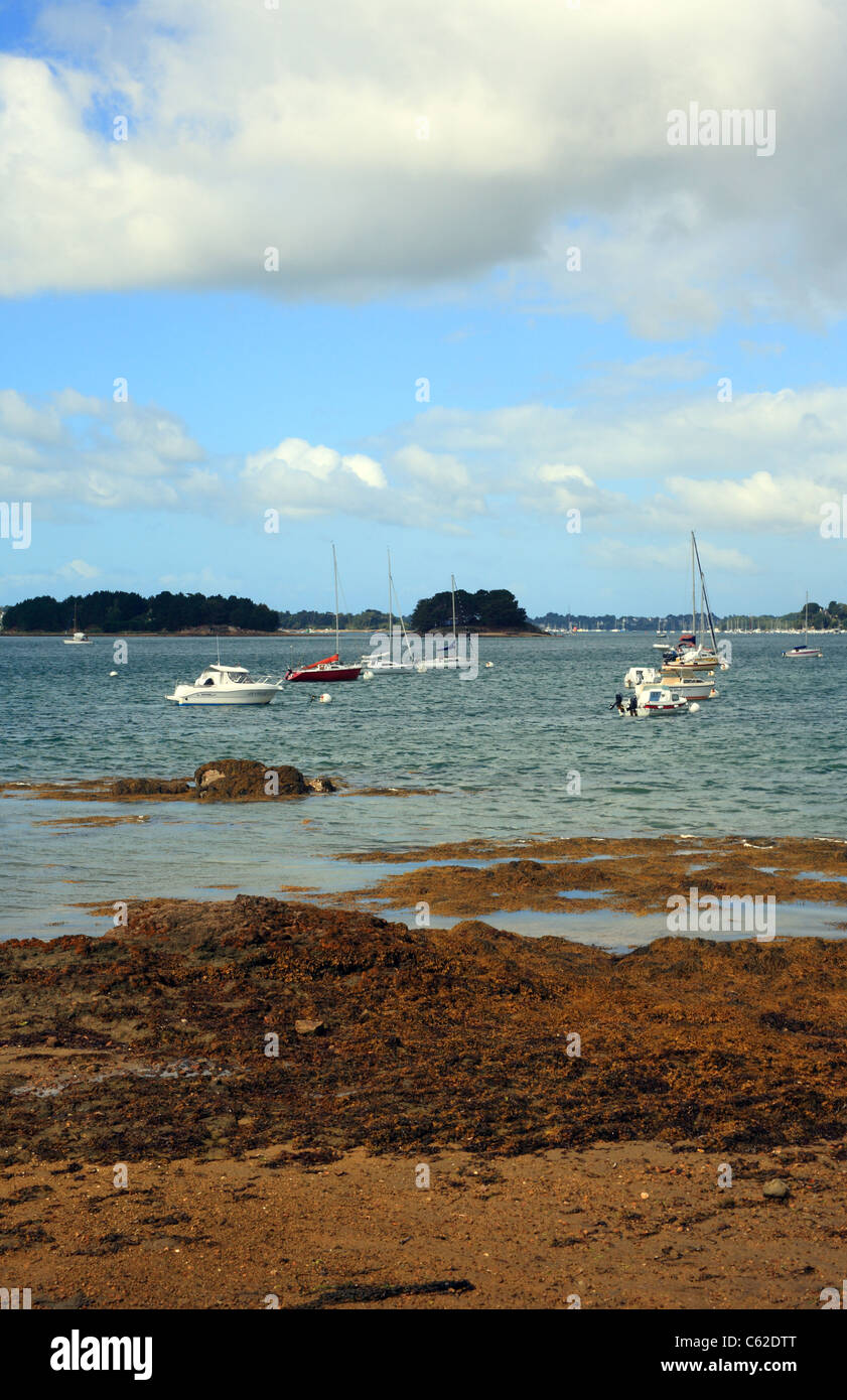 View Of Golfe Du Morbihan From Plage De Penboc h Arradon Morbihan 