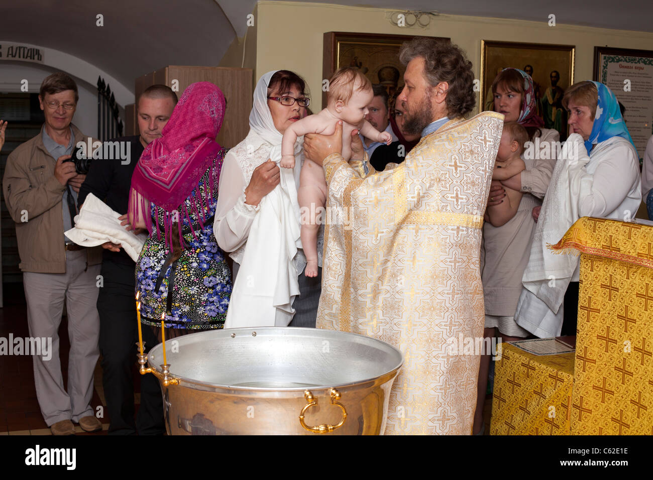 Baby Baptism In Russian Orthodox Hi-res Stock Photography And Images ...