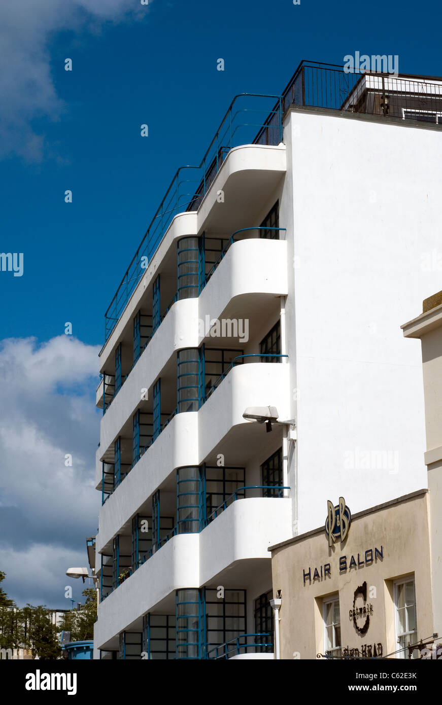 Art Deco Buildings of Torquay in Devon mixed architecture of torquay