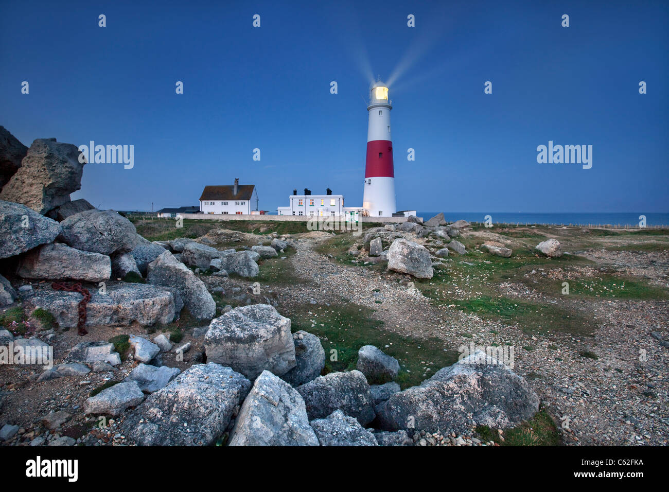 Portland Bill Lighthouse, Dorset. Stock Photo