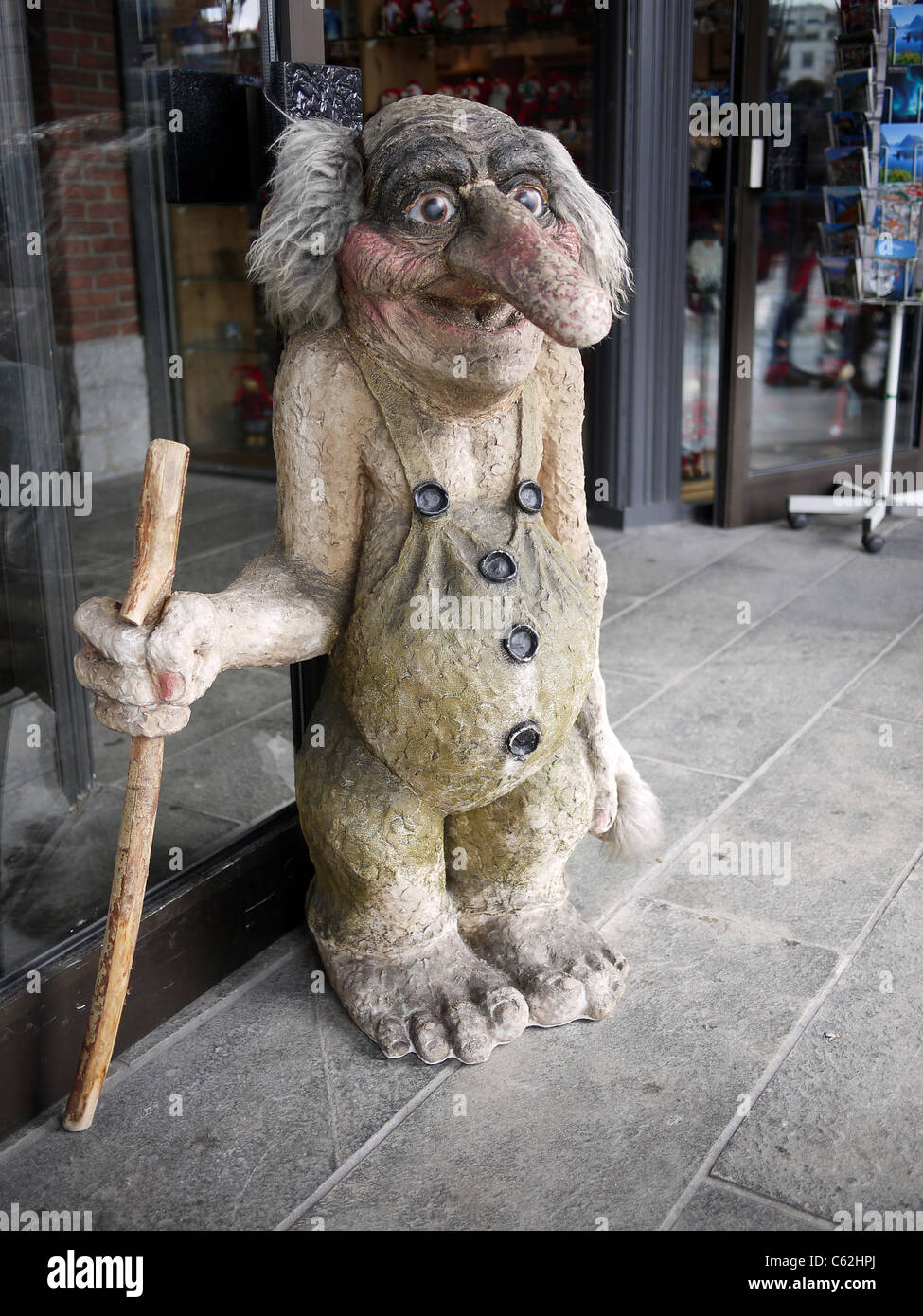 Bergen, Norway a statue of a troll Stock Photo