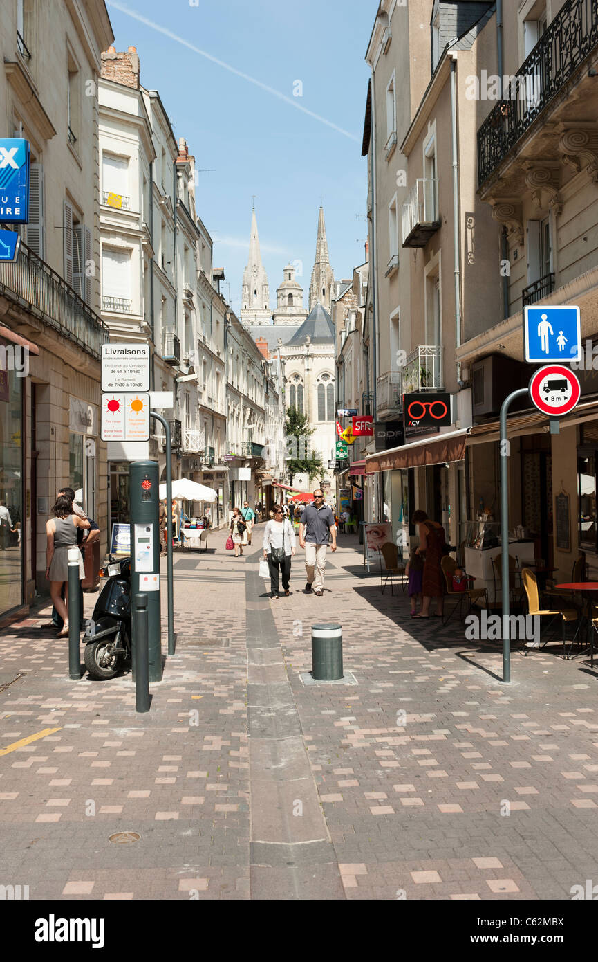 Angers france street hi-res stock ...