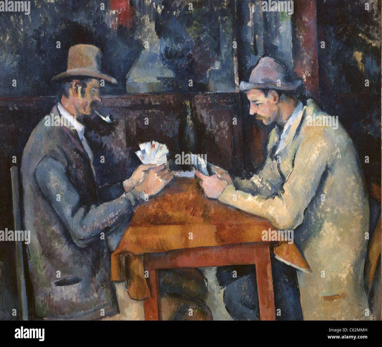 Paul Cézanne  Les joueurs de carte - Card-players  1895 Stock Photo