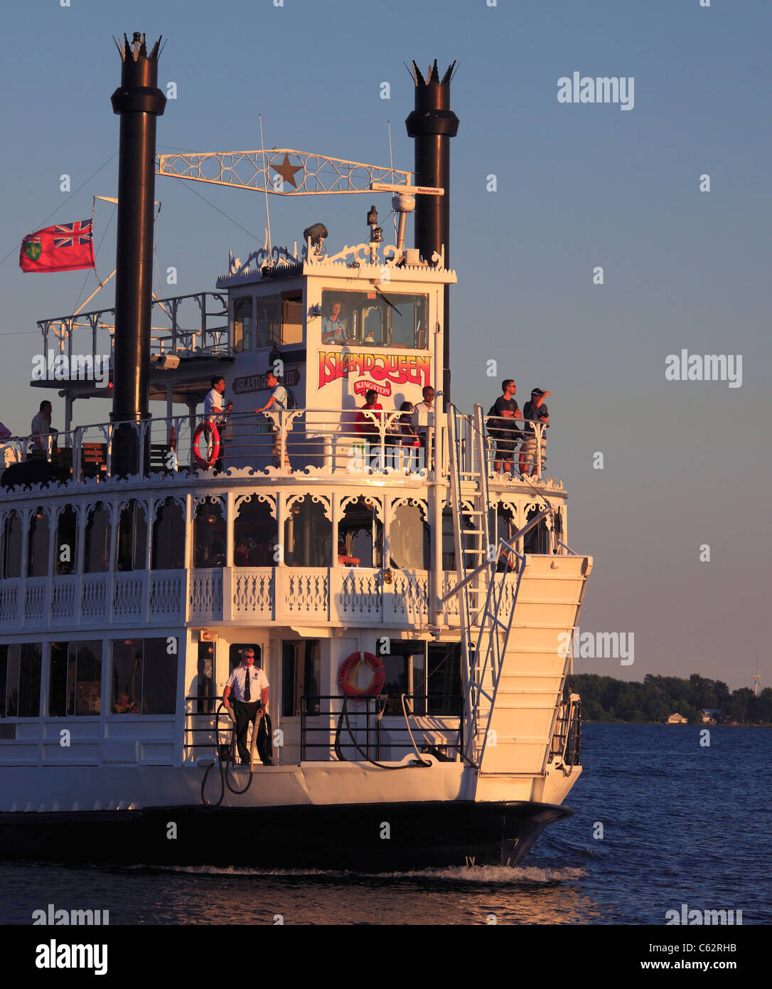 Canada, Ontario, Kingston, Island Queen, sightseeing ship, Stock Photo