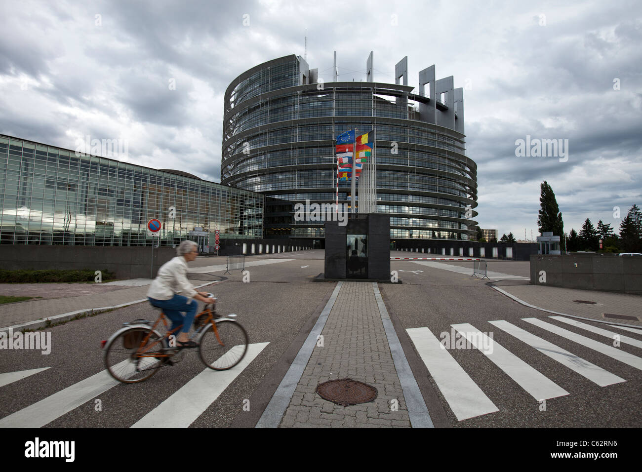 A general view of the European Parliament building in Strasbourg ...