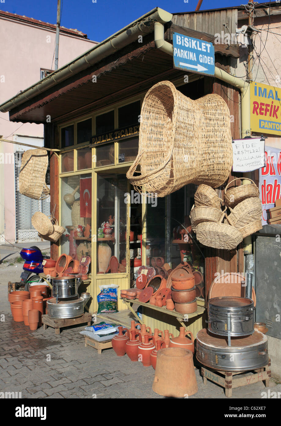 Turkey, Konya, street scene, shop, Stock Photo